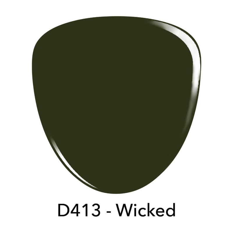 D413 Wicked Green Crème Dip Powder