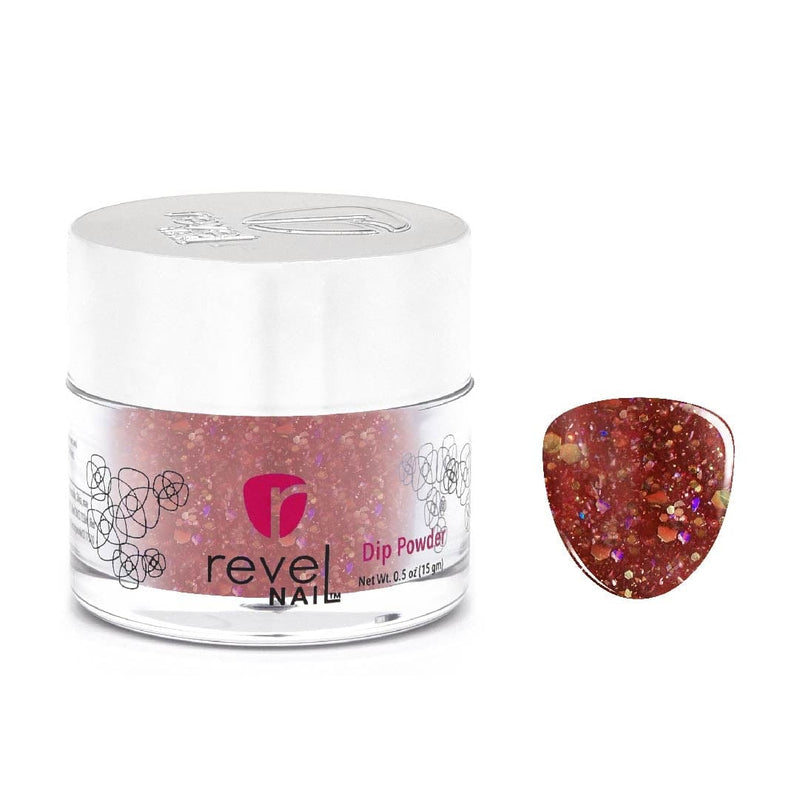 D443 Garnet (TT2) Red Glitter Dip Powder