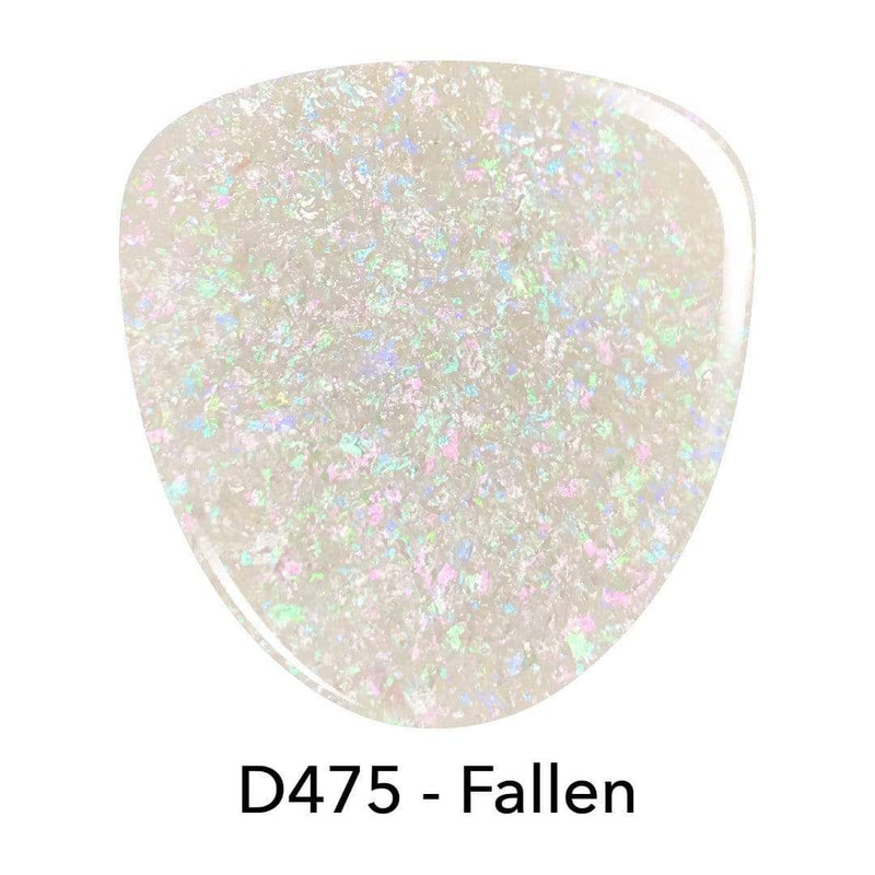 D475 Fallen White Flake Dip Powder