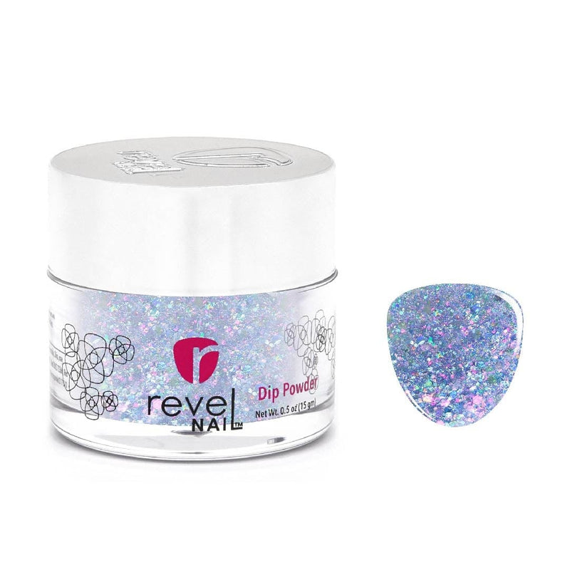 D481 Imagine Blue Glitter Dip Powder