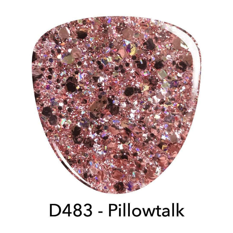 D483 Pillowtalk Pink Glitter Dip Powder
