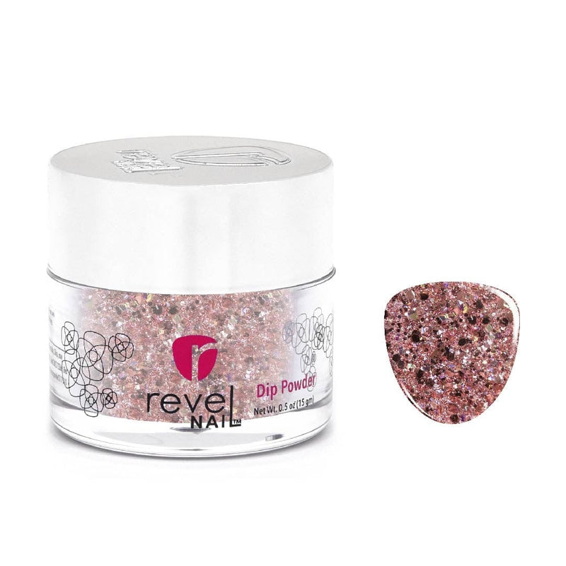 D483 Pillowtalk Pink Glitter Dip Powder