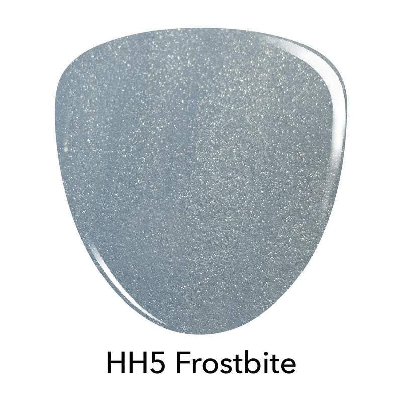 D537 Frostbite Blue Shimmer Dip Powder