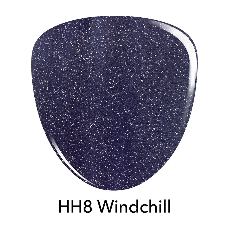 D540 Windchill Blue Shimmer Dip Powder