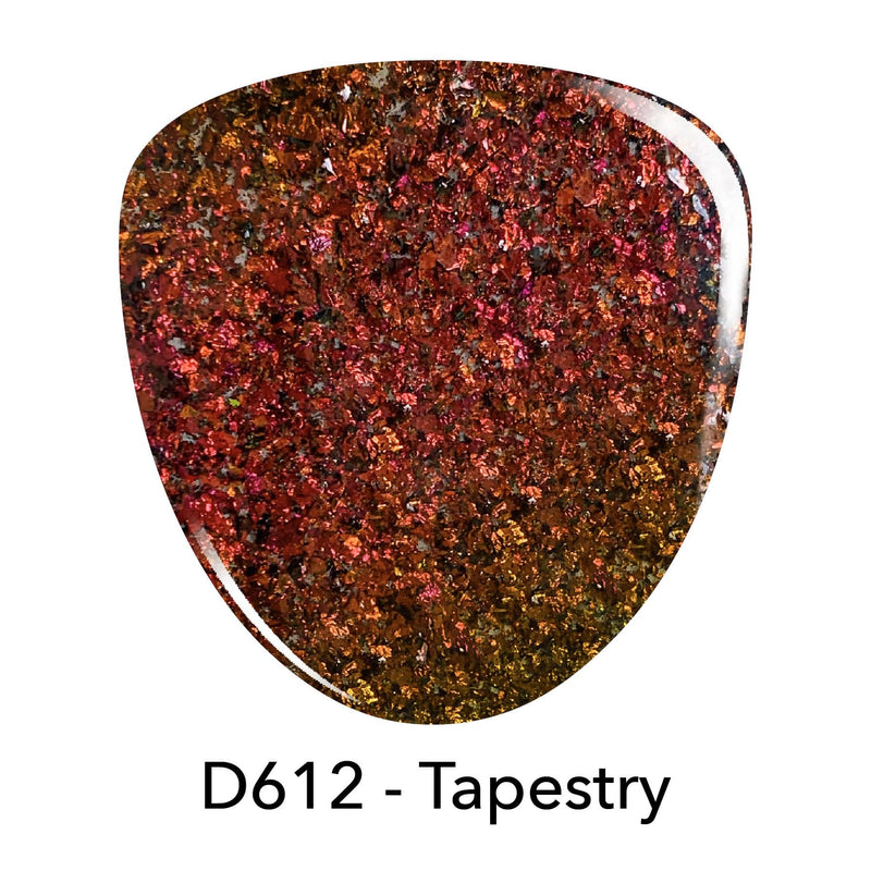 D612 Tapestry Red Flake Dip Powder