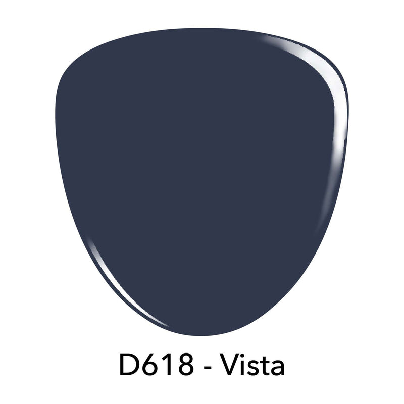 D618 Vista Blue Creme Dip Powder
