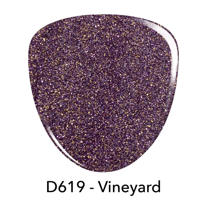 D619 Vineyard Purple Shimmer Dip Powder