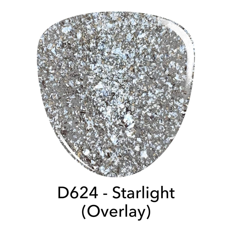 D624 Starlight Silver Flake Dip Powder