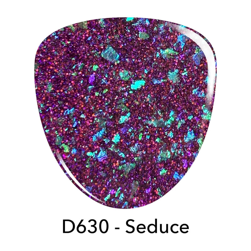 D630 Seduce Purple Flake Dip Powder