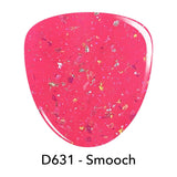 D631 Smooch Pink Flake Dip Powder