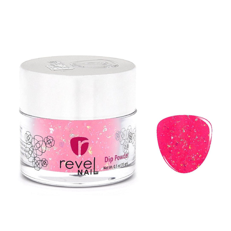 D631 Smooch Pink Flake Dip Powder