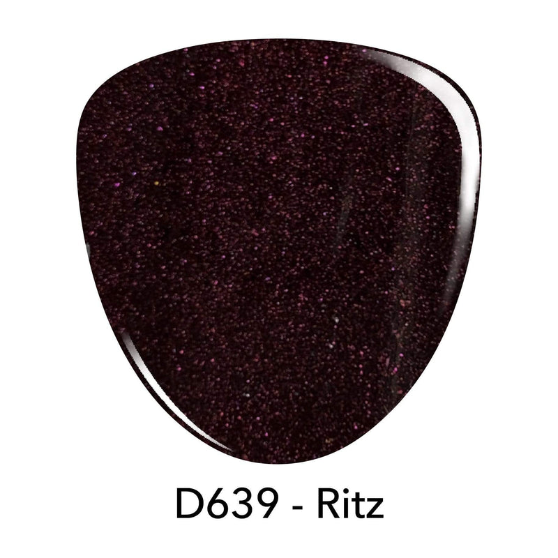 D639 Ritz Red Shimmer Dip Powder