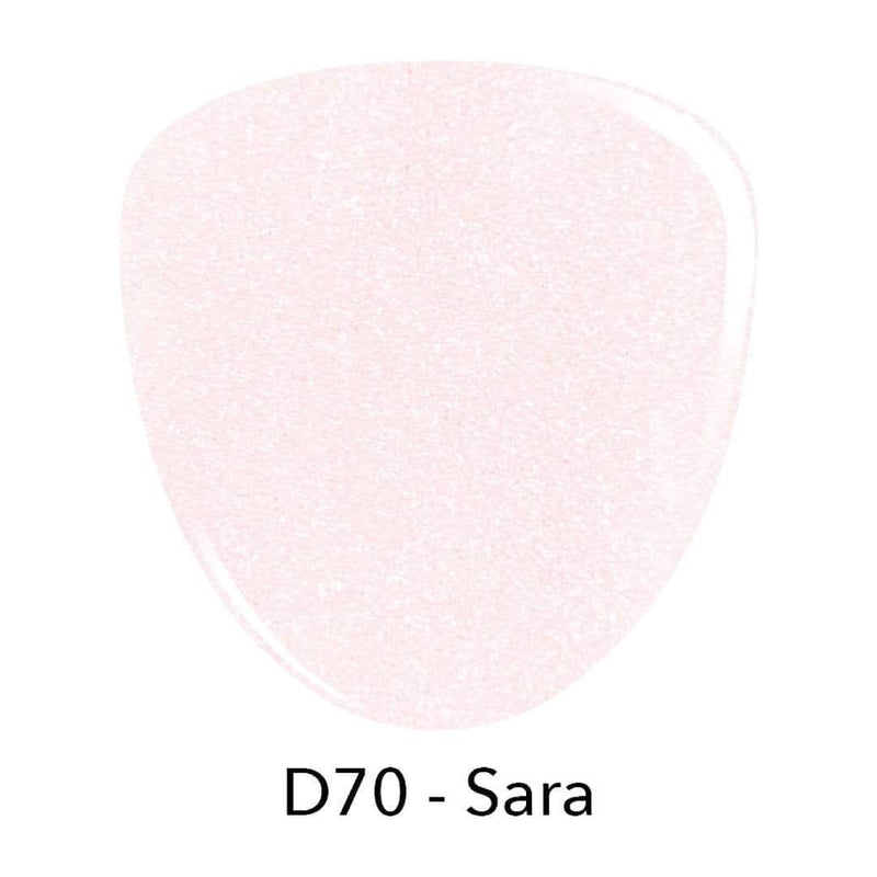 D70 Sara Pink Shimmer Dip Powder