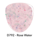 Revel Nail Dip Powder D792 Rose Water Pink Flake Dip Powde