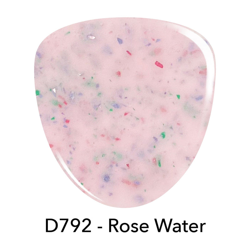 Revel Nail Dip Powder D792 Rose Water Pink Flake Dip Powde