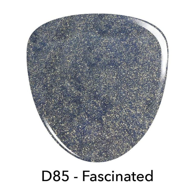 D85 Fascinated Gray Glitter Dip Powder