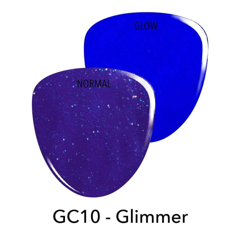 GC10 Glimmer Blue Glitter Dip Powder