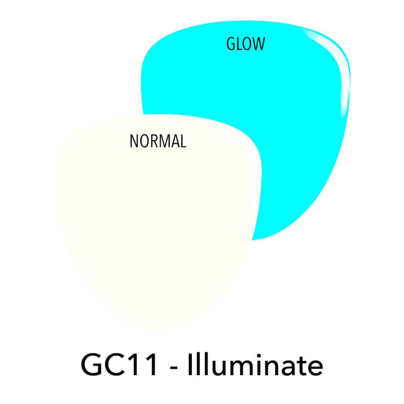 GC11 Illuminate White Glow Dip Powder