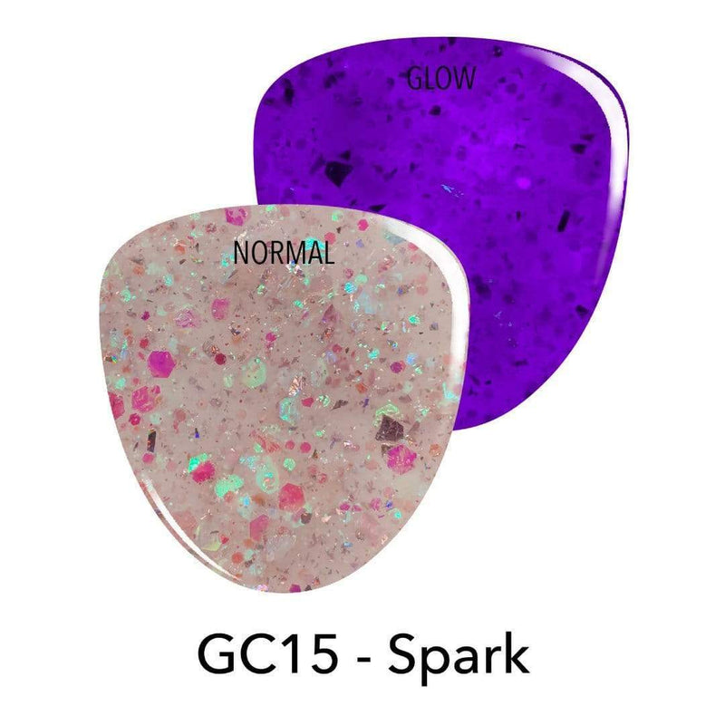 GC15 Spark Pink Glitter Dip Powder