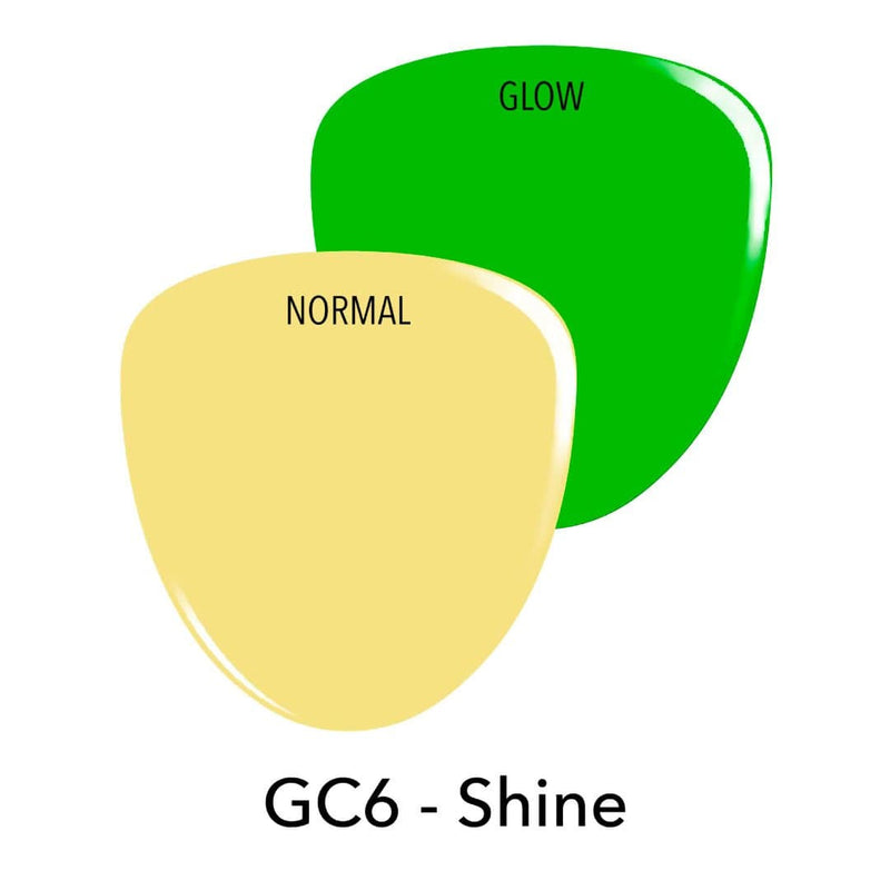 GC6 Shine Green Glow Dip Powder
