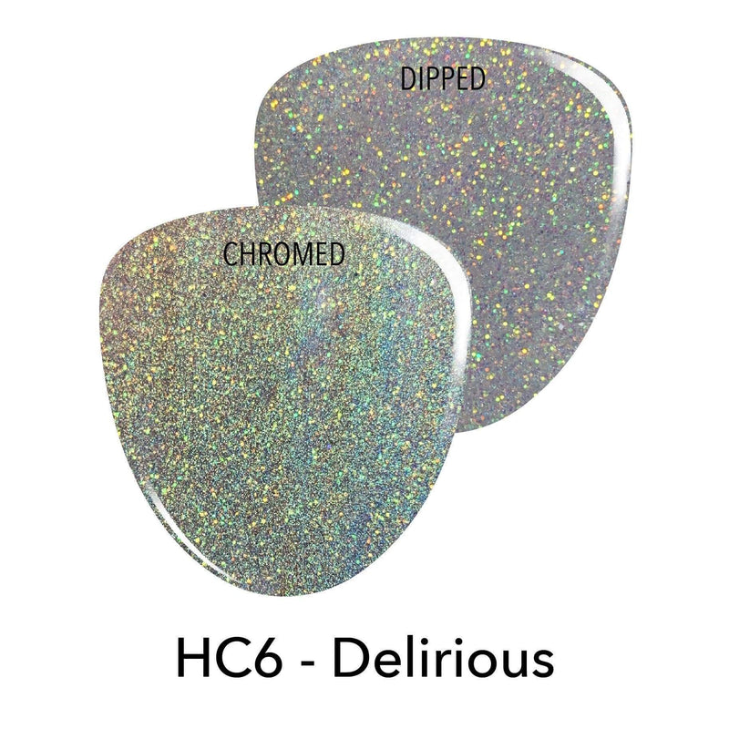 HC6 Delirious Silver Chrome Dip Powder
