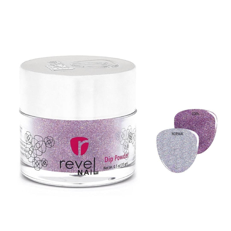 MC12 Starburst Purple Glitter Dip Powder