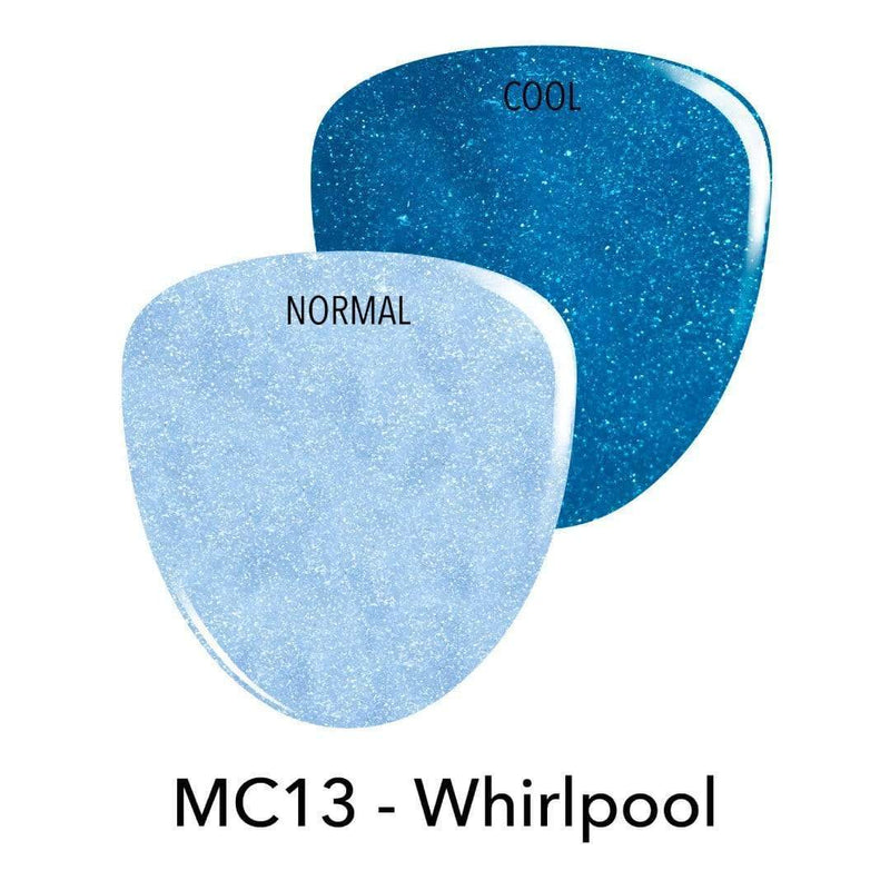 MC13 Whirlpool Blue Glitter Dip Powder