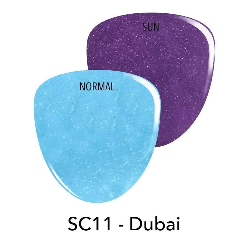 SC11 Dubai Blue Sun Changing Dip Powder